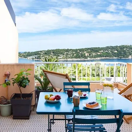公寓 L20 Stunning Sea View, Terrace, Parking, Ac, Wifi 尼斯